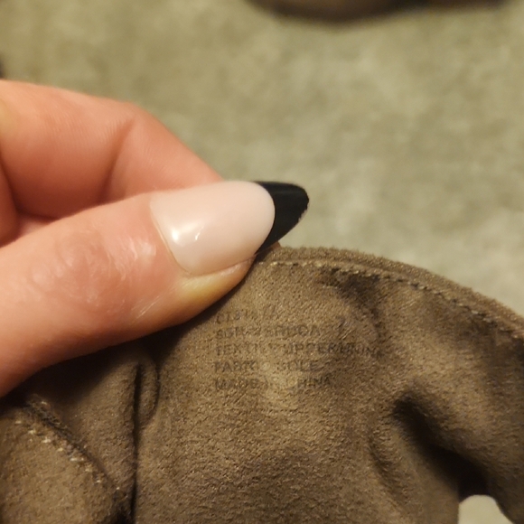 Sugar Brown Suede Heeled Boots with Perforated Design - Picture 3 of 7